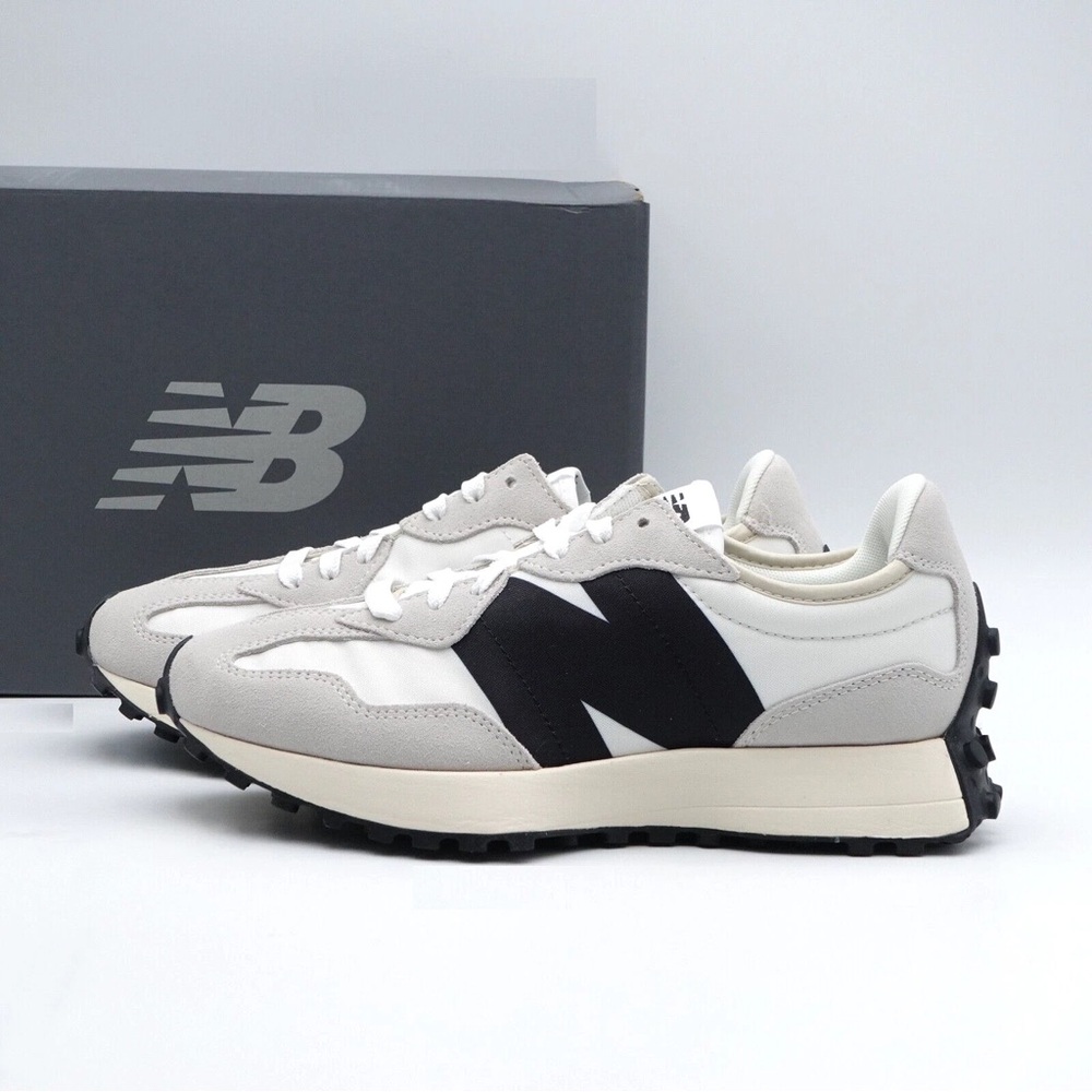 Men's New Balance 327 Shoes Sneakers - White Black MS327FE